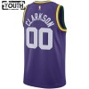 Barn Utah Jazz Tröja Clarkson Jordan Nike 2023-24 Classic Edition Lila Swingman